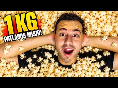 1 KİLO PATLAMIŞ MISIR YEDİM! | SINIRLARI ZORLADIM #3