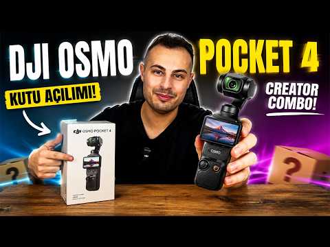 DJI OSMO POCKET 4 CREATOR COMBO | KUTU AÇILIŞI & İLK BAKIŞ